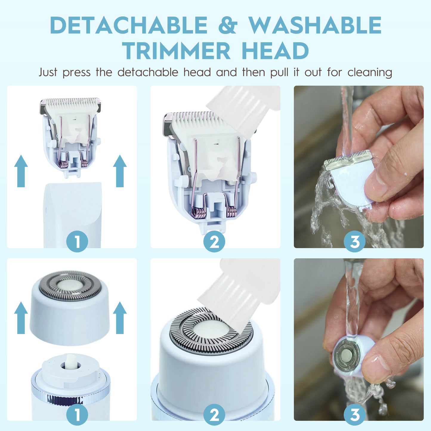 Double Headed Womens Electric Shaver